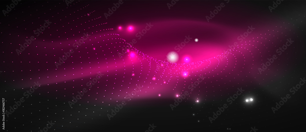 Fototapeta premium Smooth smoke particle wave