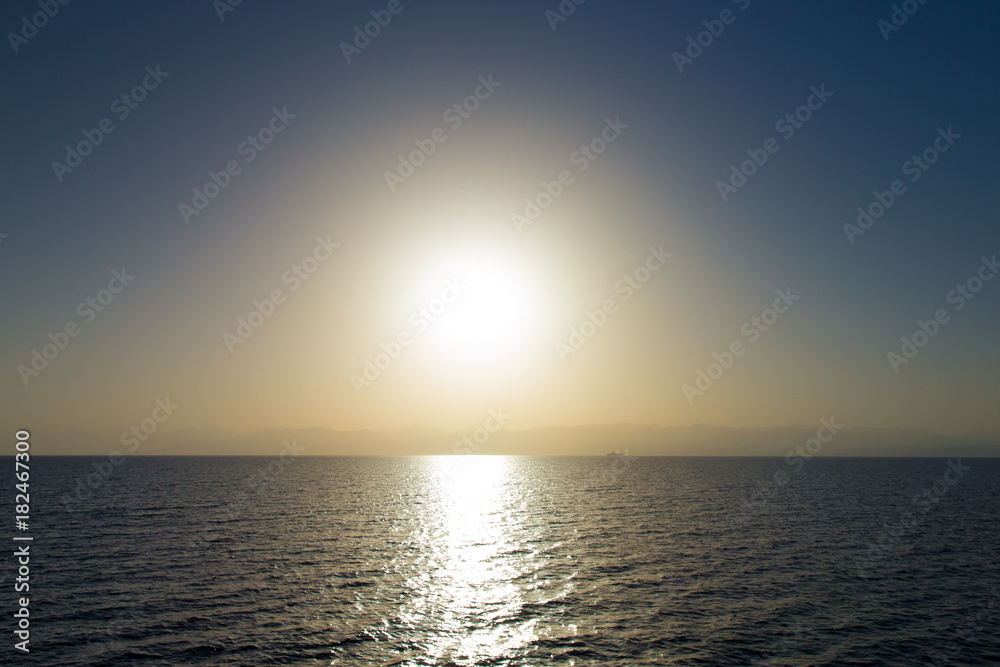Sunset on the sea Sunset on the sea