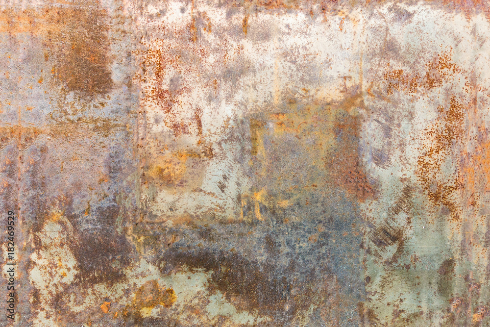 Background of rusty metal wall