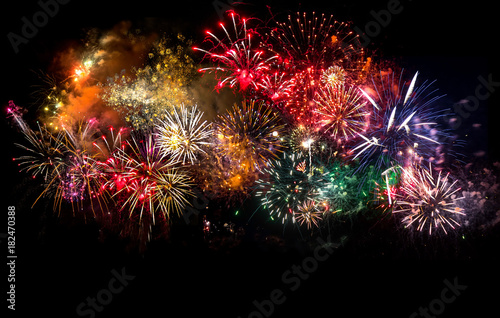 Canvas Print Silvester Feuerwerk
