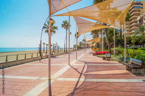 Promenade in Estepona, Andalusia, Spain