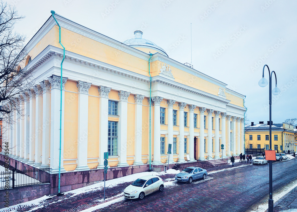 Fototapeta premium Library of University of Helsinki on Senate Square