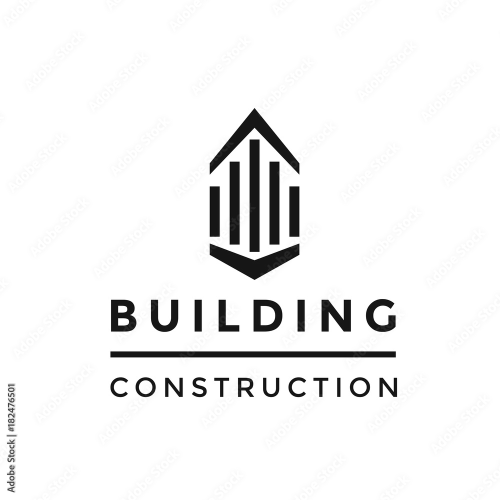 Building construction logo vector Building construction logo vector