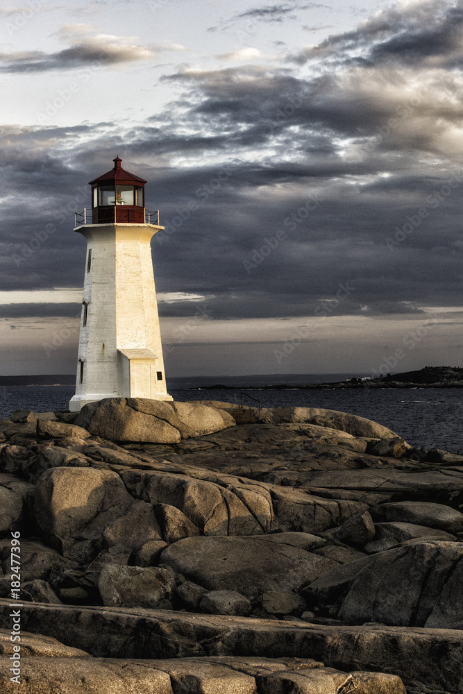 Sunrise at Peggy Cove Lighthouse