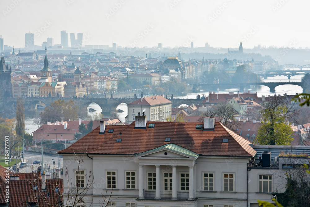 Fototapeta premium Bridges over the Vltava, Prague.