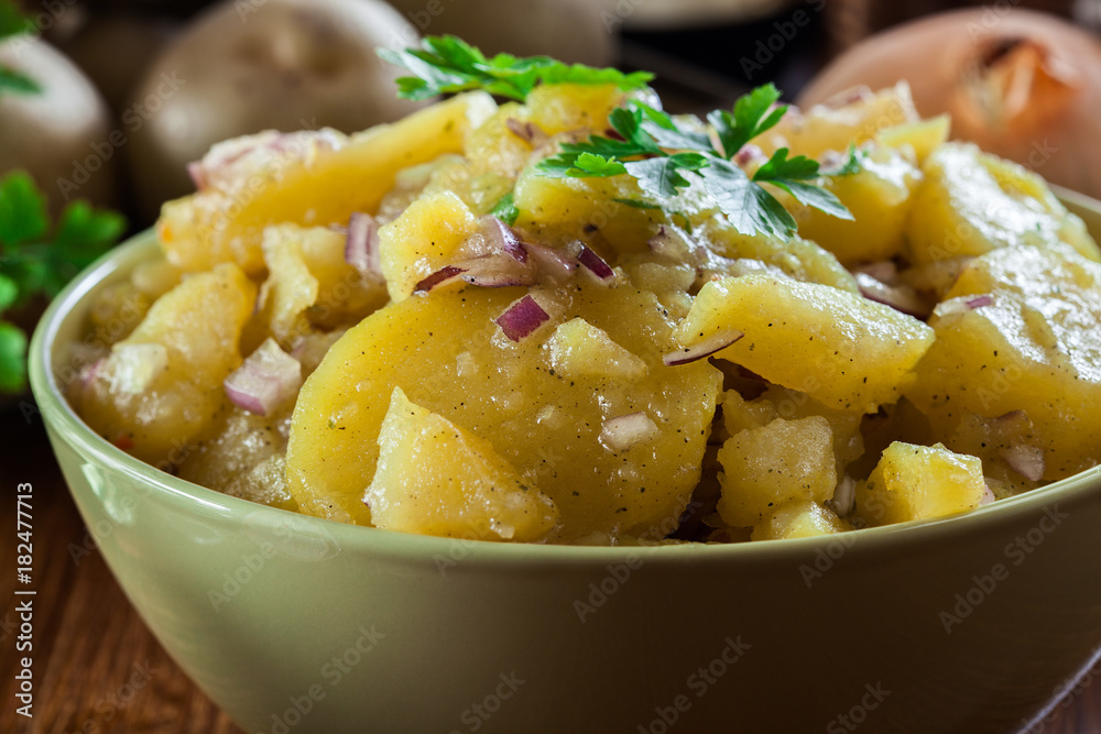 Traditional German potato salad Traditional German potato salad