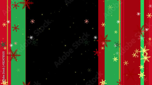 Animating Red and Green Bars with Snow Overlay