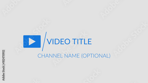 Play Button Title