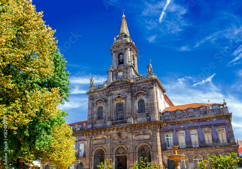 Holy Trinity Church at Porto, Portugal. Beautiful Old Church.