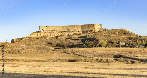 ruins of the castle in San Esteban de Gormaz, province of Soria, Spain photo