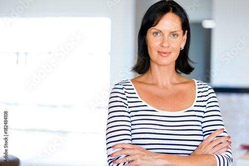 Beautiful woman portrait indoors