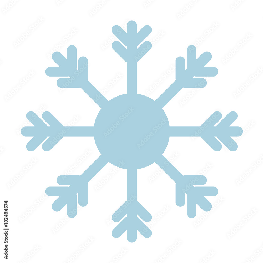 vector snowflake icon simple blue sign isolated on white background vector snowflake icon simple blue sign isolated on white background
