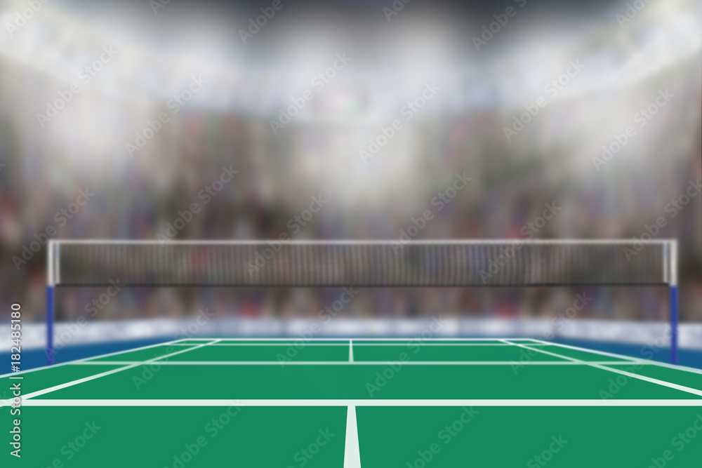 Badminton Arena With Copy Space