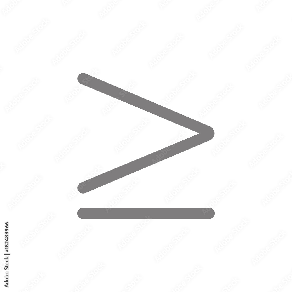 more or equal symbol icon. Web element. Premium quality graphic design. Signs symbols collection, simple icon for websites, web design, mobile app, info graphics more or equal symbol icon. Web element. Premium quality graphic design. Signs symbols collection, simple icon for websites, web design, mobile app, info graphics
