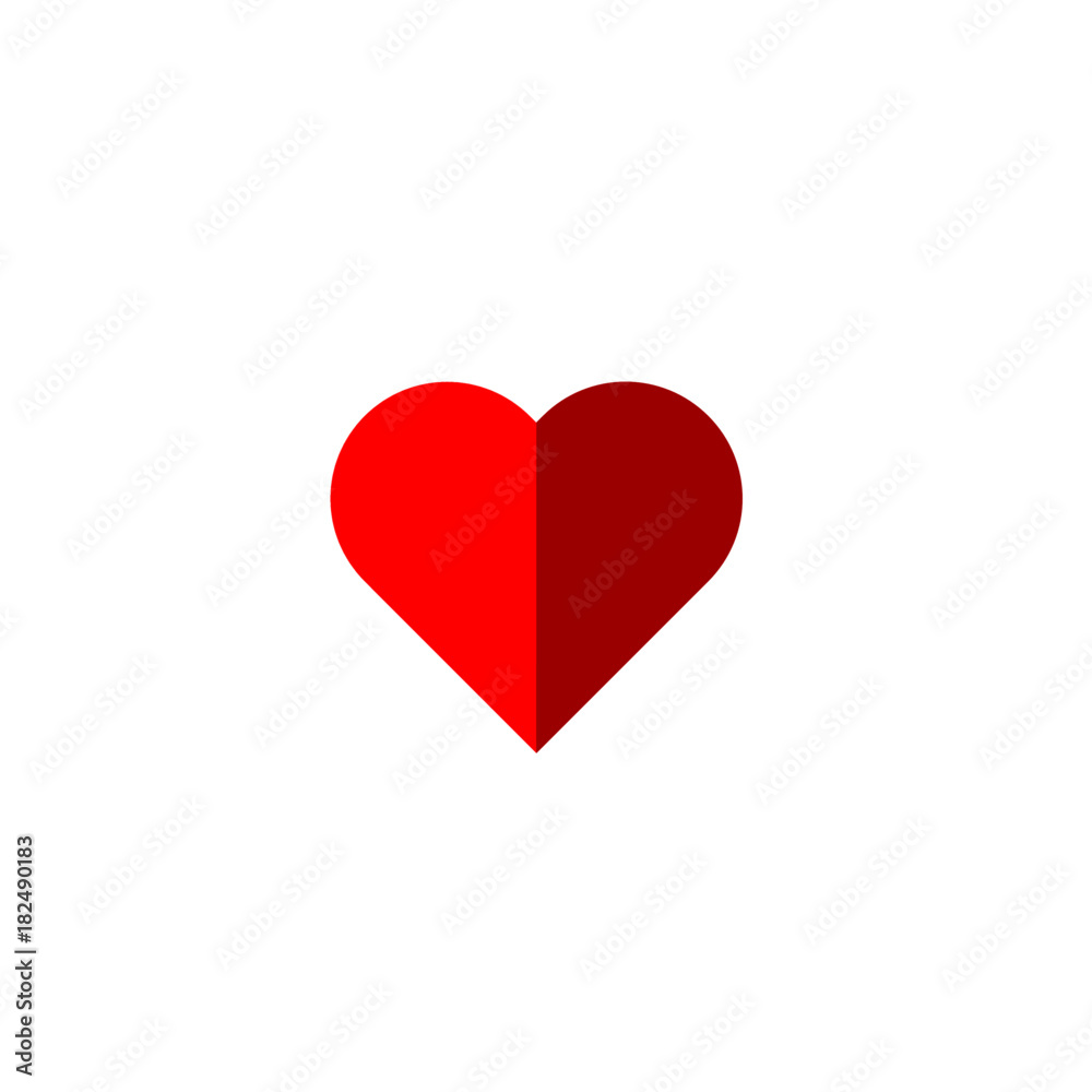 Heart icon, love symbol, isolated vector Heart icon, love symbol, isolated vector
