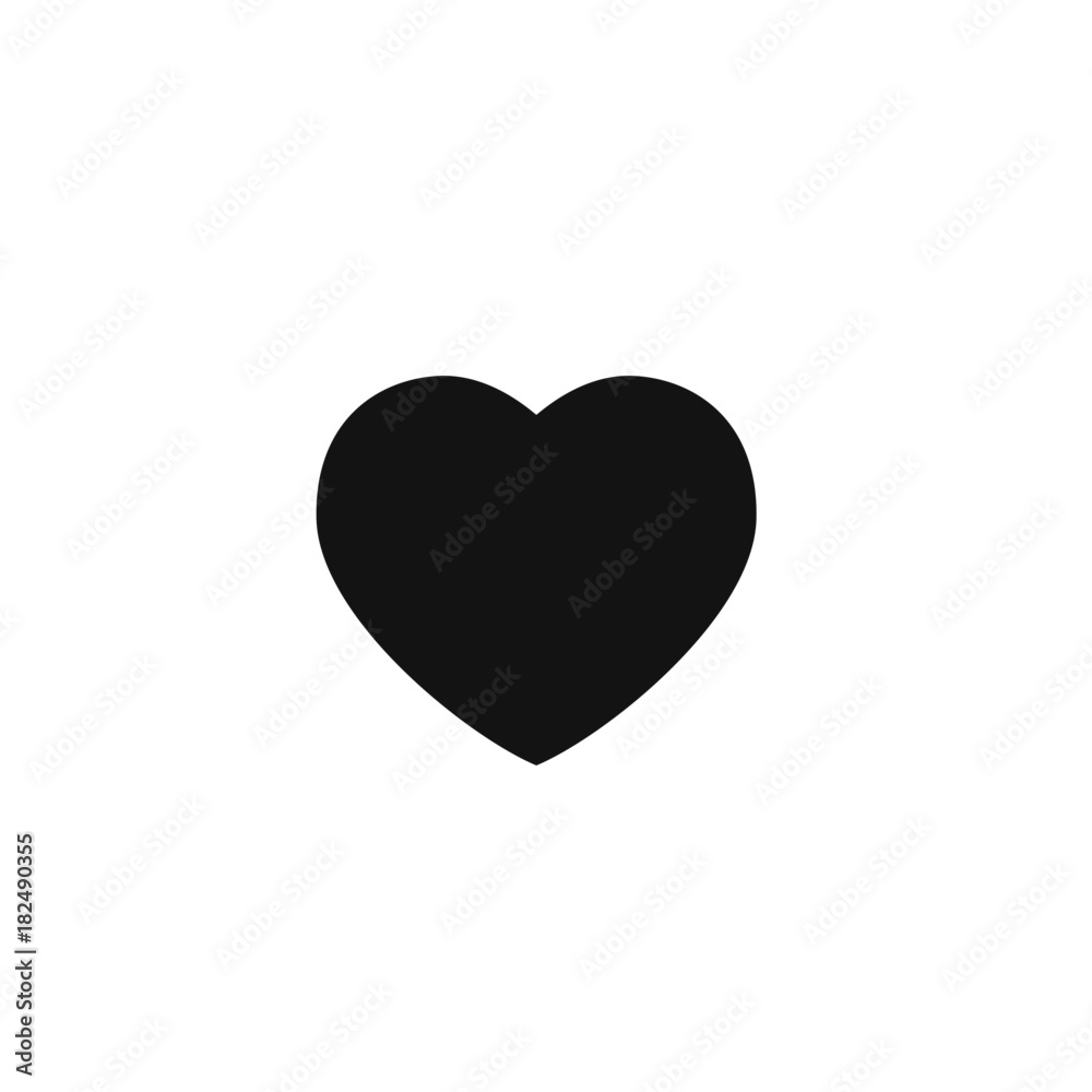 Heart icon, love symbol, isolated vector Heart icon, love symbol, isolated vector