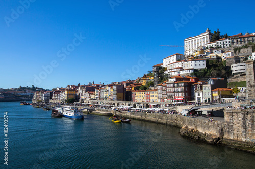 Douro river and Ribeira view, Porto, Portugal. © De Visu