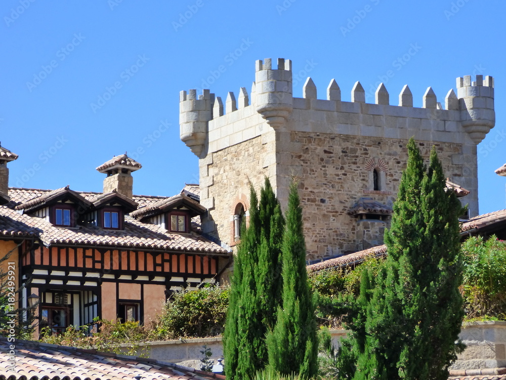 Abadia de los templarios en La Alberca, Salamanca ( Castilla y Leon, España)