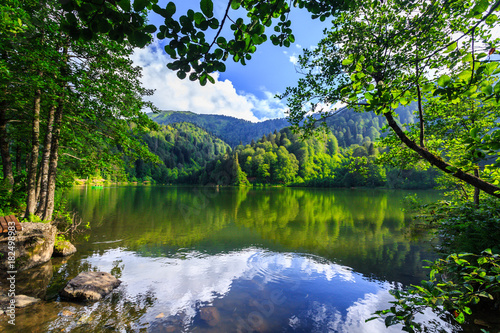 Landscape view of Karagol (Black lake) in Savsat,Artvin,Turkey