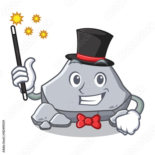 Magician stone character cartoon style