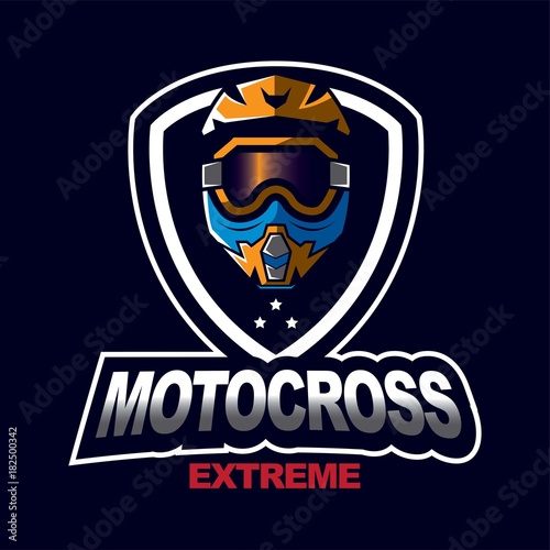 Motocross helmet design template