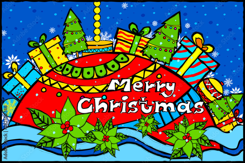 Merry Christmas and Happy New Year Holiday greetings background Merry Christmas and Happy New Year Holiday greetings background