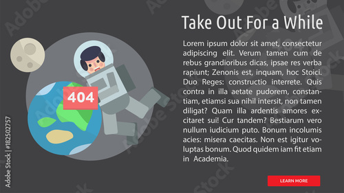 Take Out For a While Conceptual Banner