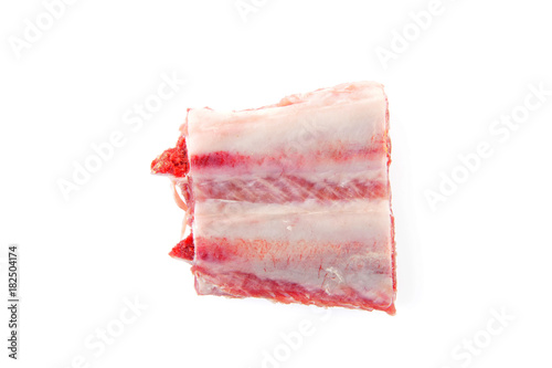 Ribs on a white background