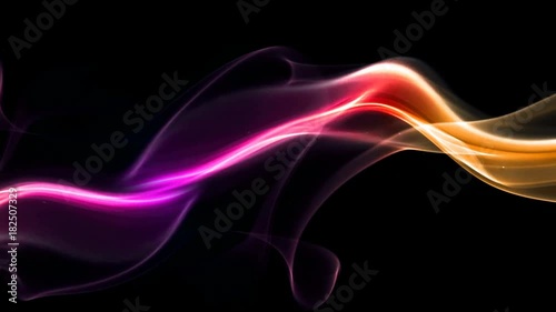 Abstract waving animation background, smoke flowing, Seamless loop. 