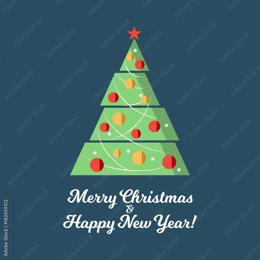 christmas tree vector icon christmas tree vector icon
