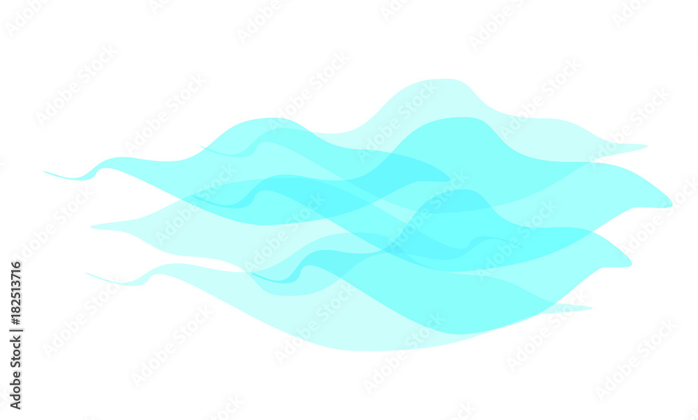Blue Waves. Vector
