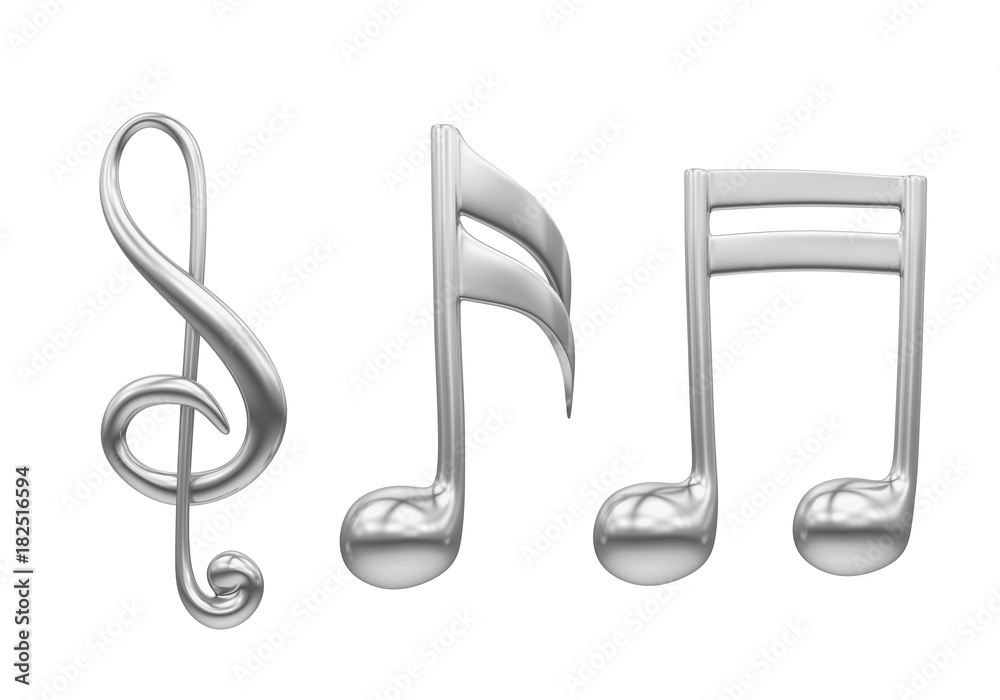 Obraz premium Music Notes Isolated