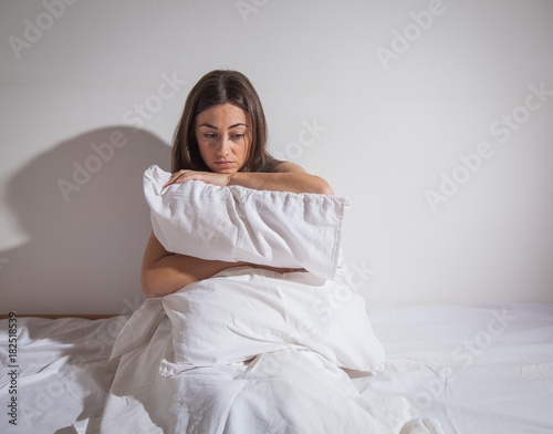 insomnia depressed woman