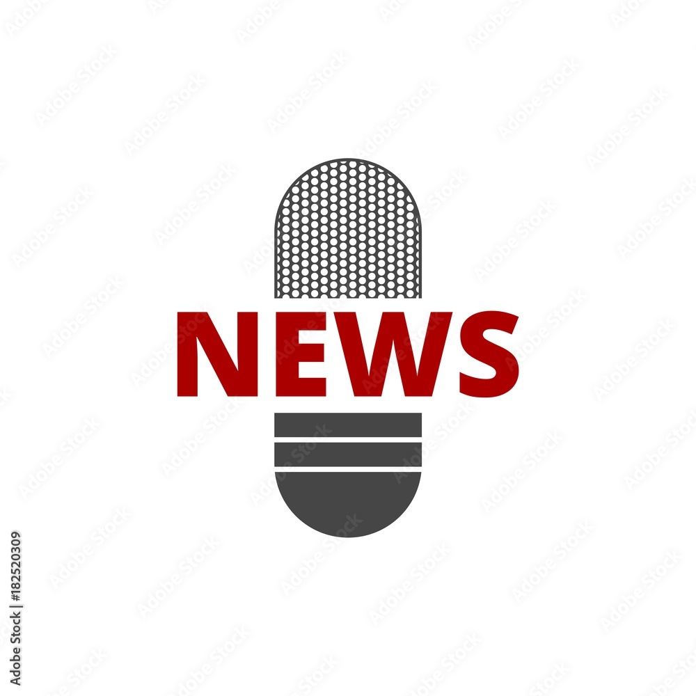 News microphone icon, Vector news microphone icon News microphone icon, Vector news microphone icon