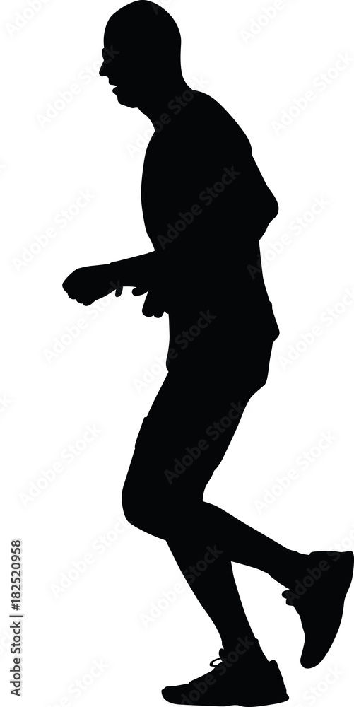 Obraz premium runner silhouette. run vector