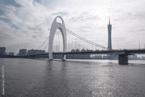 canton tower with liede bridge