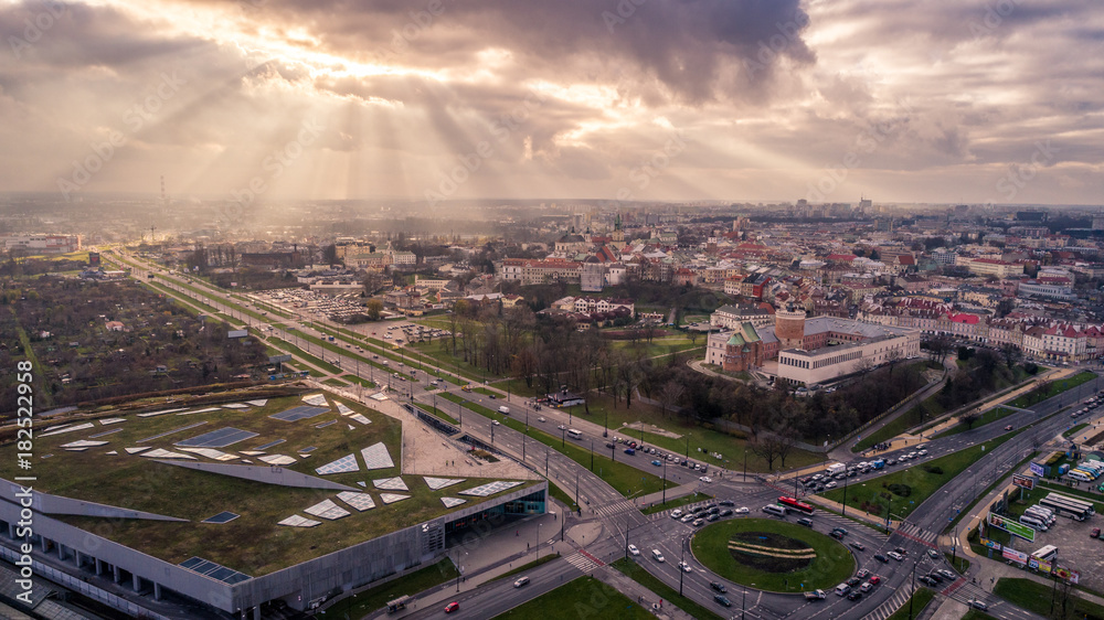 Miasto Lublin z lotu ptaka