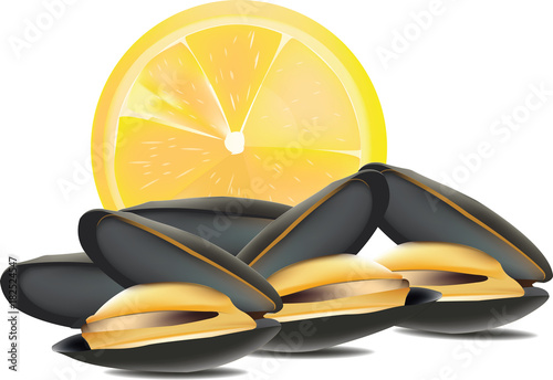 frutti di mare aperti cozze con limone