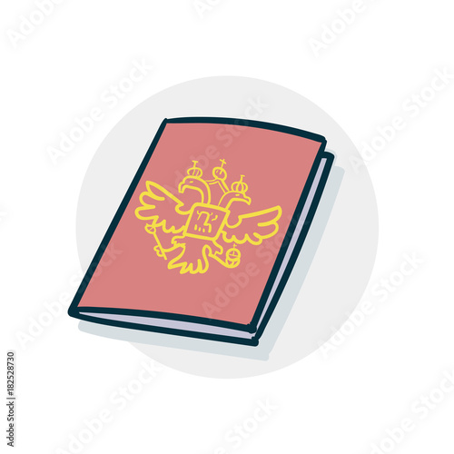 Russian passport icon