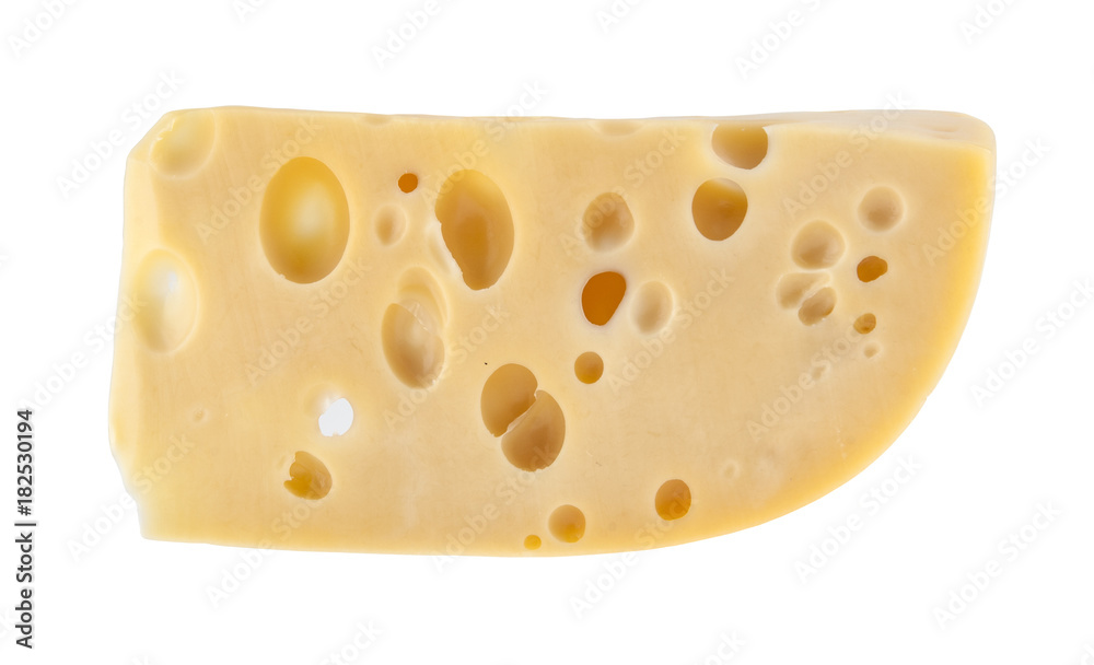 piece of cheese isolated on white background piece of cheese isolated on white background