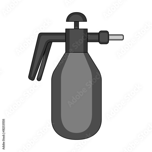 Dispenser for disinfection single icon in monochrome style for design.Pest Control Service vector symbol stock illustration web.