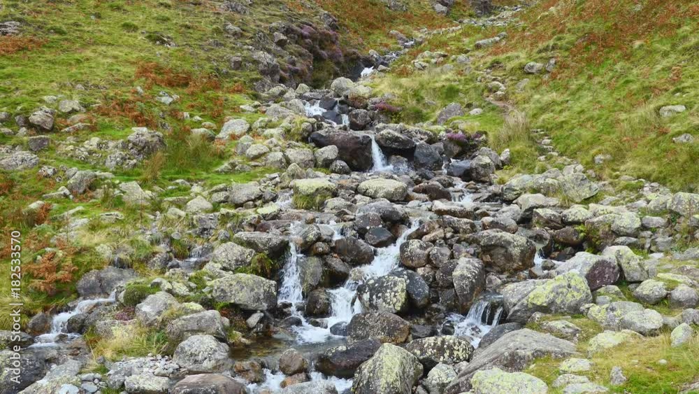 A view of a mountain stream. A view of a mountain stream.