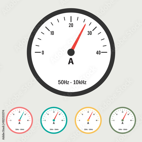 Ammeter Vector Illustration