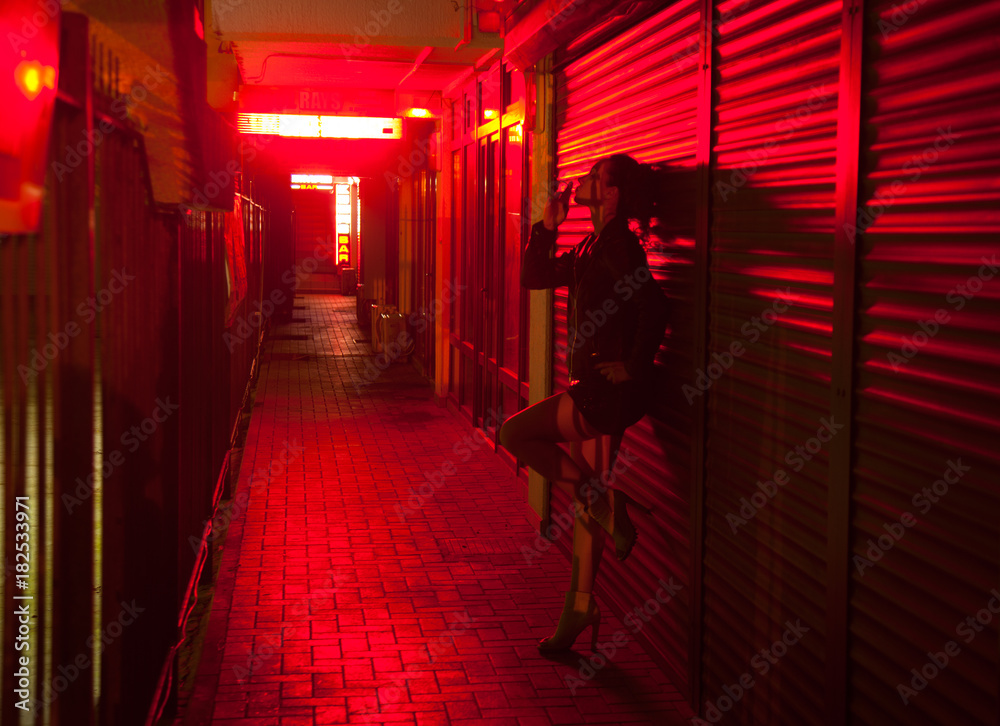 red-light street