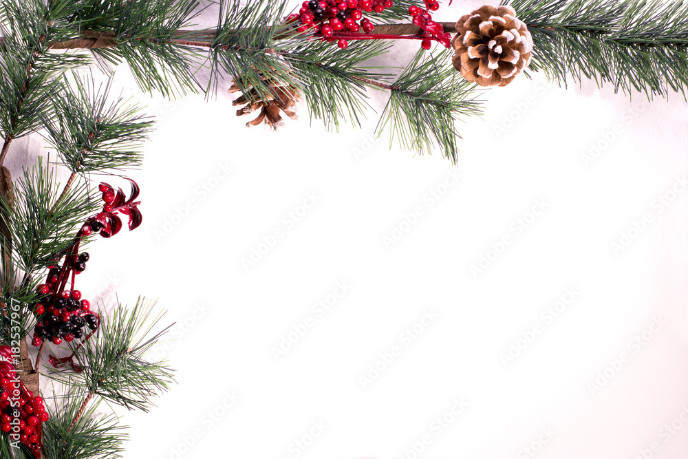 Christmas background with fir Christmas background with fir
