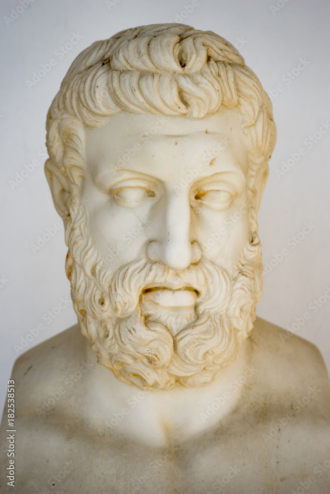 Obraz premium Philosopher bust placed in Achillion Palace, Corfu, Greece