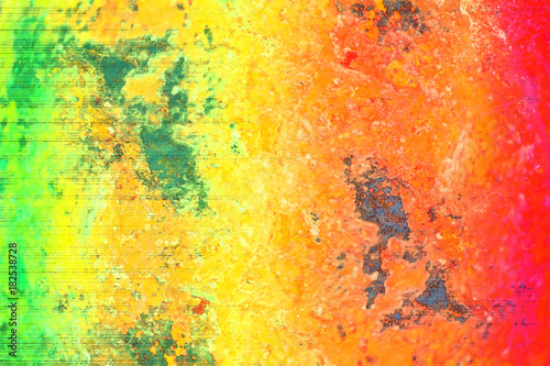 Tableau sur toile Soft color background of reggae  color,Grunge color of rasta flag background