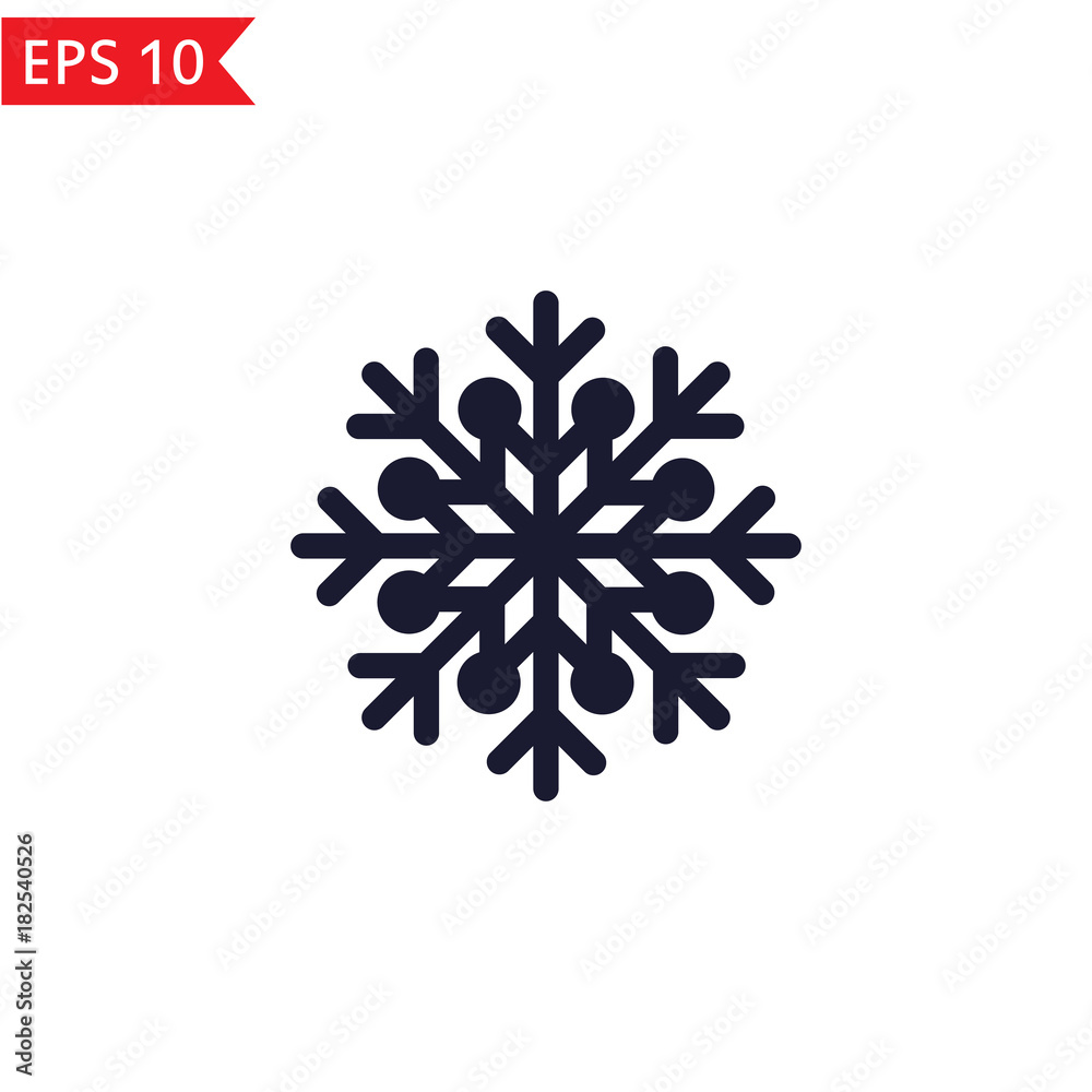 Snowflake icon. Snowflake icon.