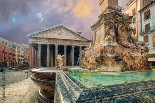 Photography ancient square of Rome