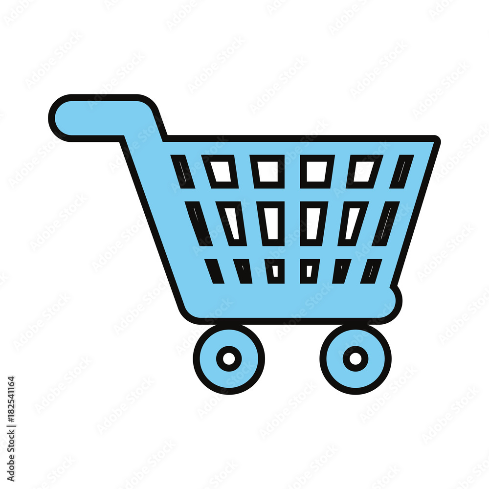 Fototapeta premium supermarket trolley icon